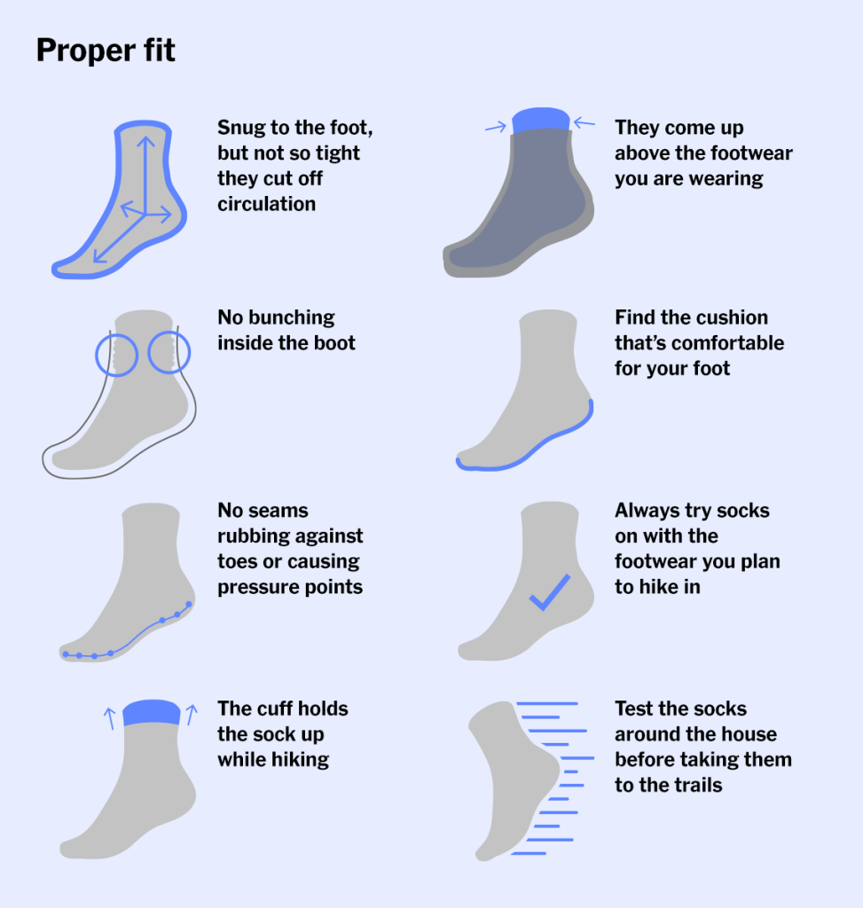 Wear The Socks You Plan to Wear While Hiking