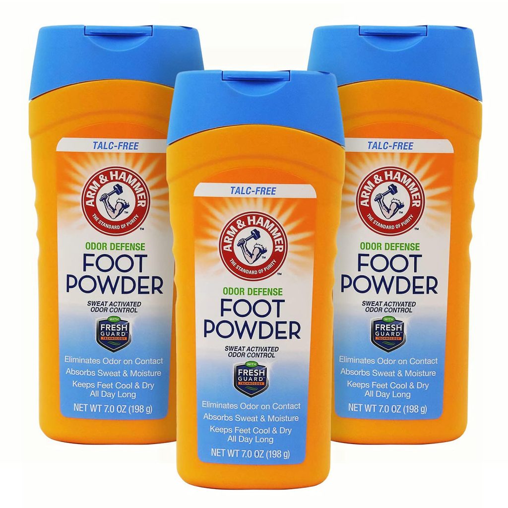 4. Foot powders and antiperspirants keep feet dry